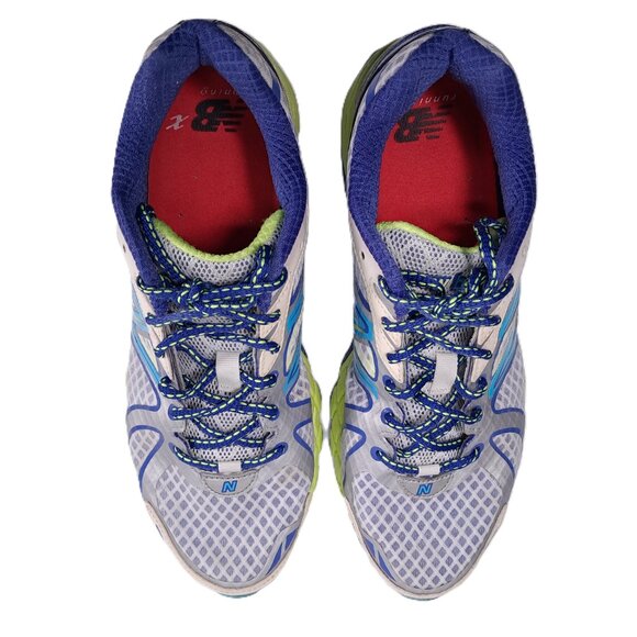 New Balance 870 V3 Running Shoes Women 9.5 B Blue Gray Yellow Athletic W870WB3 - Picture 6 of 16